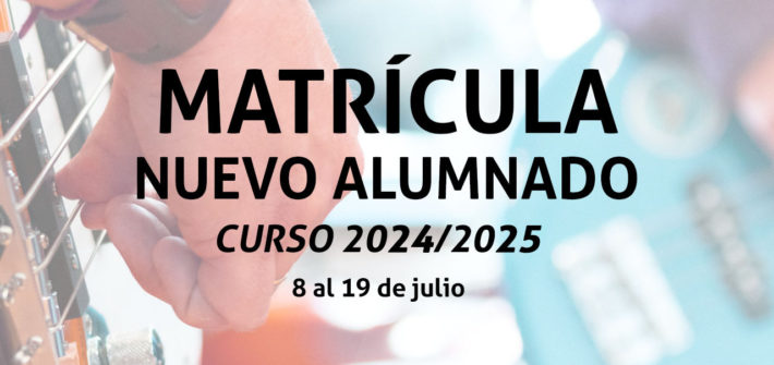 Matrícula Nuevo Alumnado curso 2024/2025
